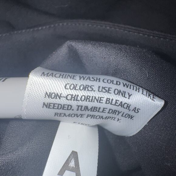 Eileen Fisher Pants Trousers Black Career Womens Sz Small Organic Cotton Stretch - Picture 10 of 11